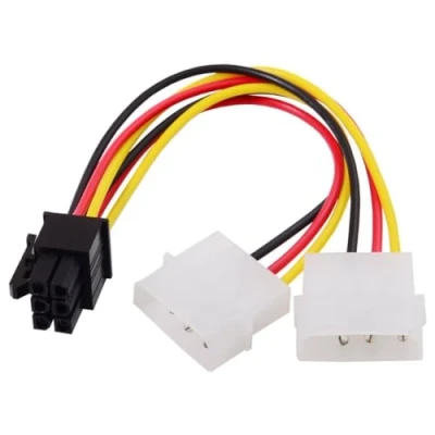 Abbildung von chenyang CY Dual Ports 4Pin 6 Pin EPS 12V Grafikkarte Netzteil Adapter Konverterkabel