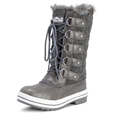 Abbildung von Polar Womens Snow Boot Quilted Tall Winter Waterproof Warm Rain 5 BLL38 YC0010