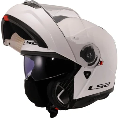 Abbildung von LS2, Modularer Motorradhelm Strobe II Gloss White, XS