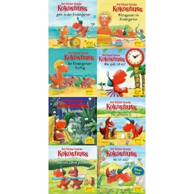Abbildung von Pixi 8er Set 288: Der kleine Drache Kokosnuss und seine Freunde (8x1 Exemplar) (288)