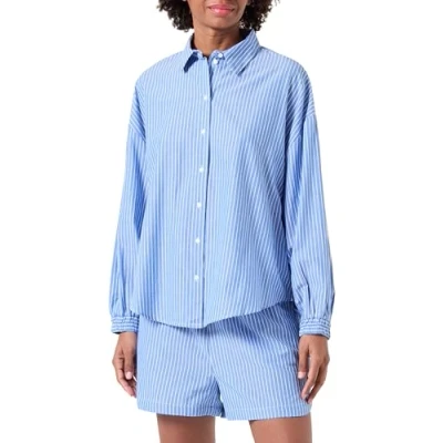 Abbildung von ONLY Onlarja Bluse, Damen, Größe: XS, Light blue/white