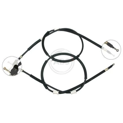 Abbildung von A.B.S. K17805 Handbremsseil 1587, 1587 Scheibenbremse OPEL: Astra G Classic Caravan, CC, Convertible
