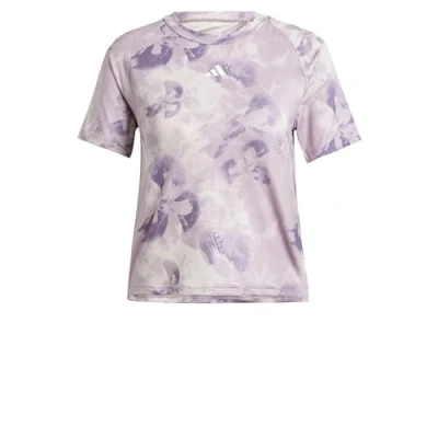 Abbildung von adidas Performance Flower TEE Tshirt print, Damen, Größe: Large, Putty mauve/preloved fig