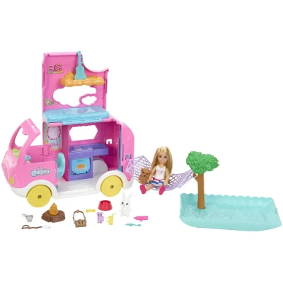 Abbildung von Barbie Chelsea Spielset 2 in 1 Camper mit Puppe