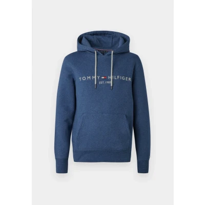 Abbildung von Tommy Hilfiger LOGO Hoody Kapuzenpullover, Herren, Größe: 3XL, Aegean sea heather