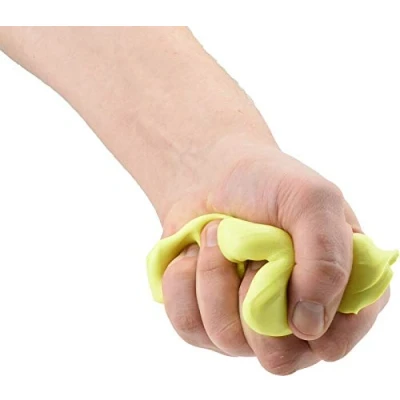 Abbildung von ATC Handels GmbH Fitnessknete in 6 verschiedene Widerstandsgrade für Handtraining, Anti Stress, Handmuskulatur, Feinmotorik formbar, vielseitig und stärkend (85g rot, mittel)