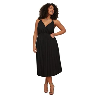 Abbildung von Trendyol Curve Freizeitkleid, Damen, Größe: XXL, Black