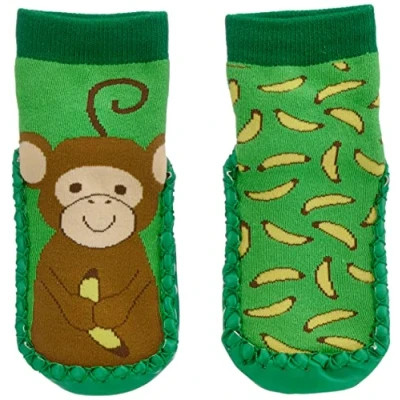 Abbildung von Playshoes Unisex Kinder Hüttenschuhe Hausschuh, Grün, 22/23 EU