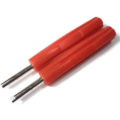 Abbildung von Felgenfactory 2X Ventilausdreher Ventil Einsatz Kern Werkzeug Ausdreher Autoreifen Reparatur Schraubendreher Rot