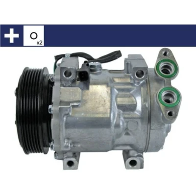 Abbildung von MAHLE ORIGINAL ACP 54 000S Kompressor SD7V16 VS16 12 PAG 46 R 134a mit Dichtring VOLVO: V50, C30, FORD: C Max, Focus 2 Kombi,