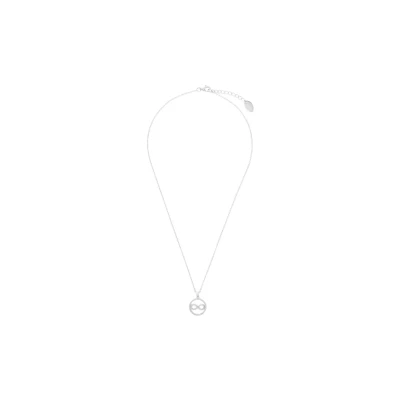 Abbildung von s.Oliver Kette mit Anhänger 925 Sterling Silber Damen Halsschmuck, Zirkonia synth., 42+3 cm, Silber, Infinity, Kommt in Schmuck Geschenk Box, 2032567