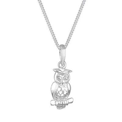 Abbildung von Elli Halskette Damen Eule Anhänger Tier in 925 Sterling Silber
