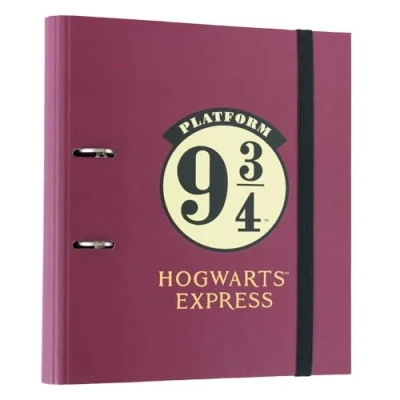 Abbildung von Grupo Erik Ringordner A4 Schmal 2 Ringe Harry Potter Gelis 9 3/4 Ordner Aktenordner Ringbuch Büro Zubehör Schul Fanartikel