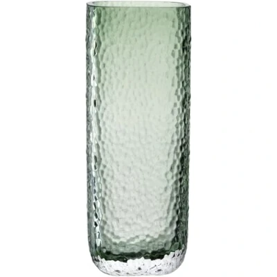 Abbildung von LEONARDO HOME Martello Vase, 1 Stück, vielseitige stilvolles Dekorationsstück mit haptischer Oberfläche, Zeitlose Pflanzenvase, einzigartige Blumenvase, Höhe 26,5 cm, grün, 033202