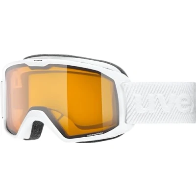 Abbildung von uvex elemnt LGL Skibrille für Damen und Herren konstrastverstärkend vergrößertes, beschlagfreies Sichtfeld white/lasergold lite clear one size