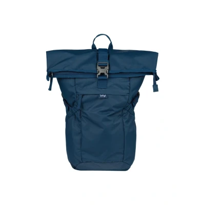 Abbildung von Baagl Rucksack Damen Herren Rolltop Backpack Wasserdicht mit Laptopfach Ergonomischer Roll Daypack für Arbeit, Uni, City &amp; Freizeit Moderner Rollrucksack, 29 l (Navy)