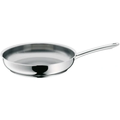 Abbildung von WMF Profi Bratpfanne 28 cm Induktion, Edelstahlpfanne unbeschichtet, Cromargan Edelstahl, backofenfest