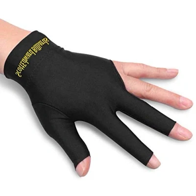 Abbildung von Billard Handschuhe mit 3 Fingern, Snooker Queue für Damen und Herren, Schützen, Carom, Pool, Snooker, Queue, Sport, elastisches Lycra,