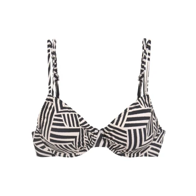 Abbildung von Lascana BÜGEL Bikinitop, Damen, Größe: 36xB, Schwarz creme