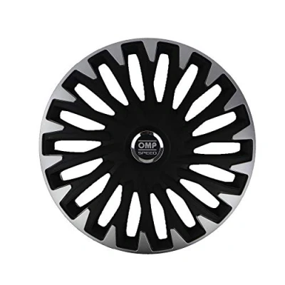 Abbildung von OMP SPEED 4 Radkappen Stinger schwarz/Silber 13 Zoll