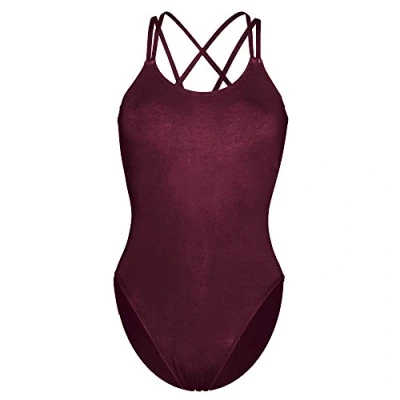 Abbildung von Capezio Double Strap Camisole Leotard, Burgundy, Large