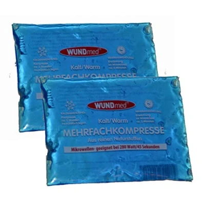 Abbildung von all around24 2x Kalt Warm Kompresse Mehrfach Wiederverwendbar Coolpack Mikrowellen geeignet (2)