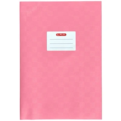 Abbildung von Herlitz 5204128 Hefthülle A4 Baststruktur, 25 Stück, rosa