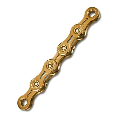 Abbildung von KMC Unisex Erwachsene Ti N X11EL 11 Fach Kette 1/2&quot; x11/128, 118 Glieder, Gold