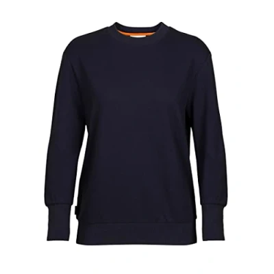 Abbildung von Icebreaker Merino Central II LS Sweatshirt Sweatshirt, Damen, Größe: Large, Midnight navy