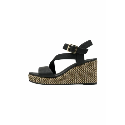Abbildung von s.Oliver Damen Sandalen mit Keilabsatz Sommer Elegant, Schwarz (Black), 37 EU