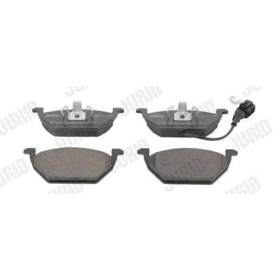 Abbildung von Jurid 571971JC Bremsbelagsatz White Low Dust Keramik inkl. Verschleißwarnkontakt VOLKSWAGEN: Golf 4, 6, 5, SKODA: Octavia 2 Combi
