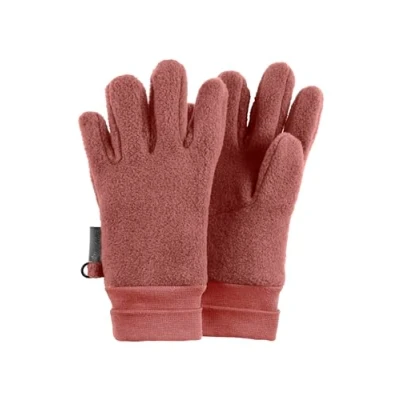 Abbildung von Sterntaler Fleece Fingerhandschuhe mit elastischem Umschlag, Alter: 10 11 Jahre, Größe: 6, Hellrot melange