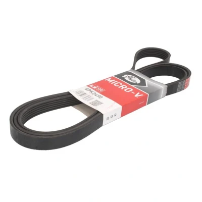 Abbildung von GATES Micro V 6PK2490 Keilrippenriemen 2490 6 Polyester, EPDM (Ethylen Propylen Dien Kautschuk) AUDI: A6 C6 Allroad, A4 B7 Avant, Avant