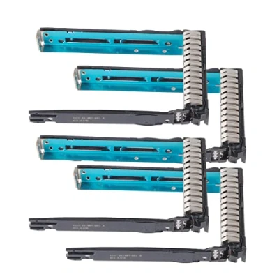 Abbildung von Heretom 4 Stück 2,5 Zoll 651687 001 651699 Tray Caddy Festplattenrahmen für HP G9 Gen9 DL380p DL360p DL160 DL180 DL380 DL560 DL385 ML350e ML310e G8 Gen8 Serie (Nicht geeignet 3,5 Zoll)