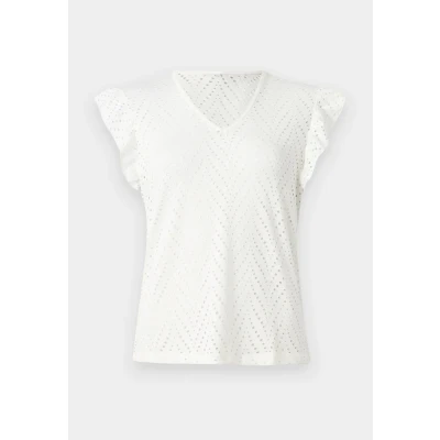 Abbildung von ONLY Onlsmilla V NECK Tshirt basic, Damen, Größe: Medium, Cloud dancer