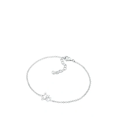 Abbildung von Elli Basic STAR Armband, Damen, Größe: 16, Silber