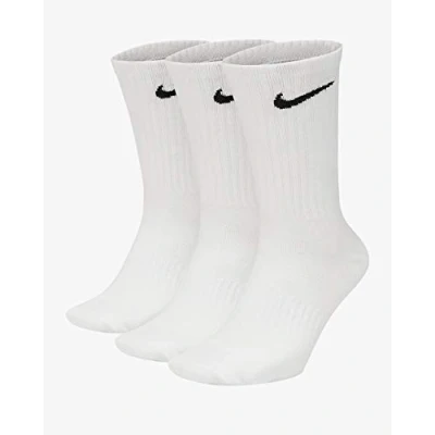 Abbildung von Nike Tennissocken Value Cotton Crew 3er Pack, Uni Pack Cushion Quarter, Weiß, S/ 34 38