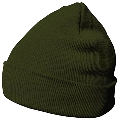 Abbildung von DonDon Mütze Herren Damen Wintermütze Beanie klassisches Design Olive