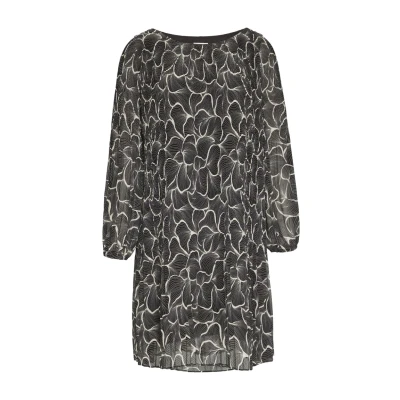 Abbildung von s.Oliver Black Label Mousseline Freizeitkleid, Damen, Größe: 46, Schwarz