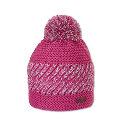 Abbildung von Sterntaler Baby Mädchen Mütze Bommelstrickmütze Mustermix, Rosa, 51