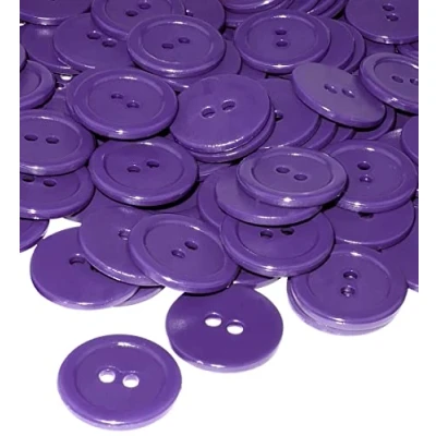 Abbildung von AERZETIX C56395 50 Nähknöpfe rund Ø20x2.2 mm mit 2 Löchern 32L L32 Farbe lila aus kunststoff Öffnungsdurchmesser kurzwaren bekleidung mode
