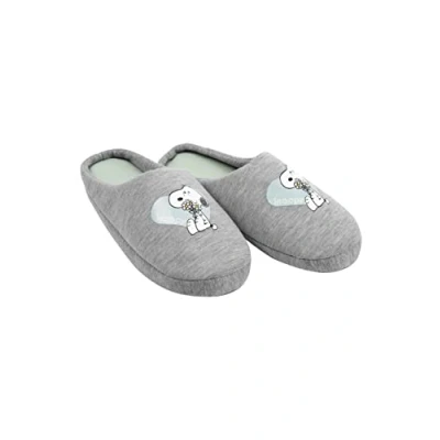 Abbildung von United Labels The Peanuts Snoopy Hausschuhe, Größe 41 42, Slipper Damen, Pantoffeln mit Motiv, Puschen in Grau