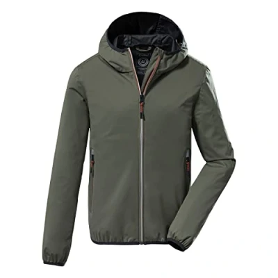 Abbildung von killtec Jungen Lightweight Jacke, Leichte Jacke mit Kapuze, packbar KOS 167 BYS JCKT, helloliv, 140, 38365 000