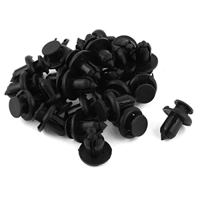 Abbildung von sourcing map Auto Kunststoff Stoßstange Befestigung Motorhaube Clip Niet 25 Stücke 10mm de