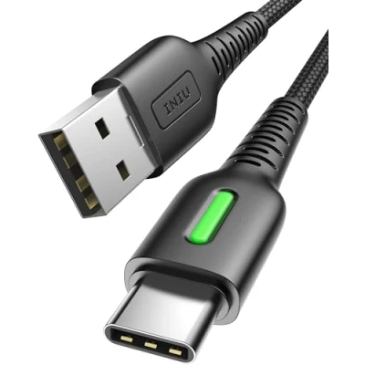 Abbildung von INIU USB C Kabel, Ladekabel [1.8m/3.1A] Typ Schnellladekabel Nylon A auf Handy Datenkabel für Iphone 16 15 Samsung S22 S21 Note 10 Google Pixel 7 iPad Pro Huawei Xiaomi 11 usw.