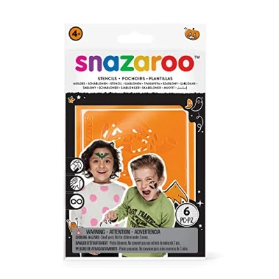Abbildung von Snazaroo Schmink Schablonen Set &quot;Halloween&quot;, 6 wiederverwendbare Acryl mit gruseligen Motiven