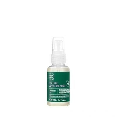 Abbildung von Paul Mitchell Tea Tree Lavender Mint Nourishing Oil Leave In Haar Pflege für trockene, geschädigte Haare, Öl welliges, lockiges und naturkrauses Haar, 50 ml
