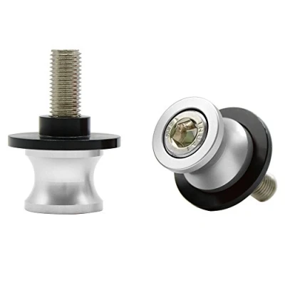 Abbildung von Universal CNC Aluminium Ständeraufnahme M10*1,25 Bobbins Montageständer für DUKE/RC 125 200 390 ZX6R ZX10R Z750 Z1000 Z1000SX ER6N ER6F NINJA 250 300 (Silber)