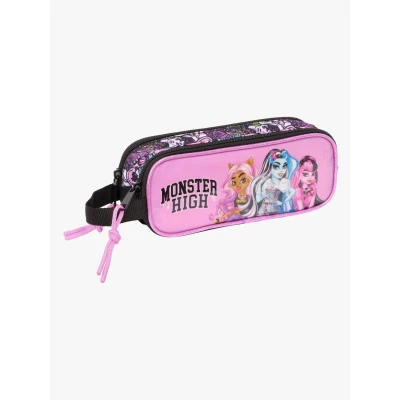 Abbildung von safta Monster High Drama, Doppelmäppchen für Kinder, ideal Kinder im Schulalter, bequem und vielseitig, Qualität Widerstandsfähigkeit, 21 x 6 8 cm, bunt, M, Casual