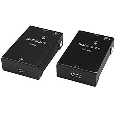 Abbildung von StarTech.com 1 Port USB 2.0 over Cat5 oder Cat6 Extender Kit, Extender, zu Ethernet 50m